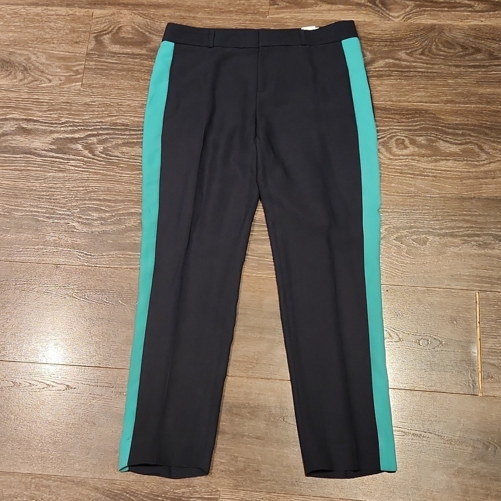 ❤️ BANANA REPUBLIC AVERY SLIM ANKLE PANTS WITH TUXEDO STRIPE, 4 (27)